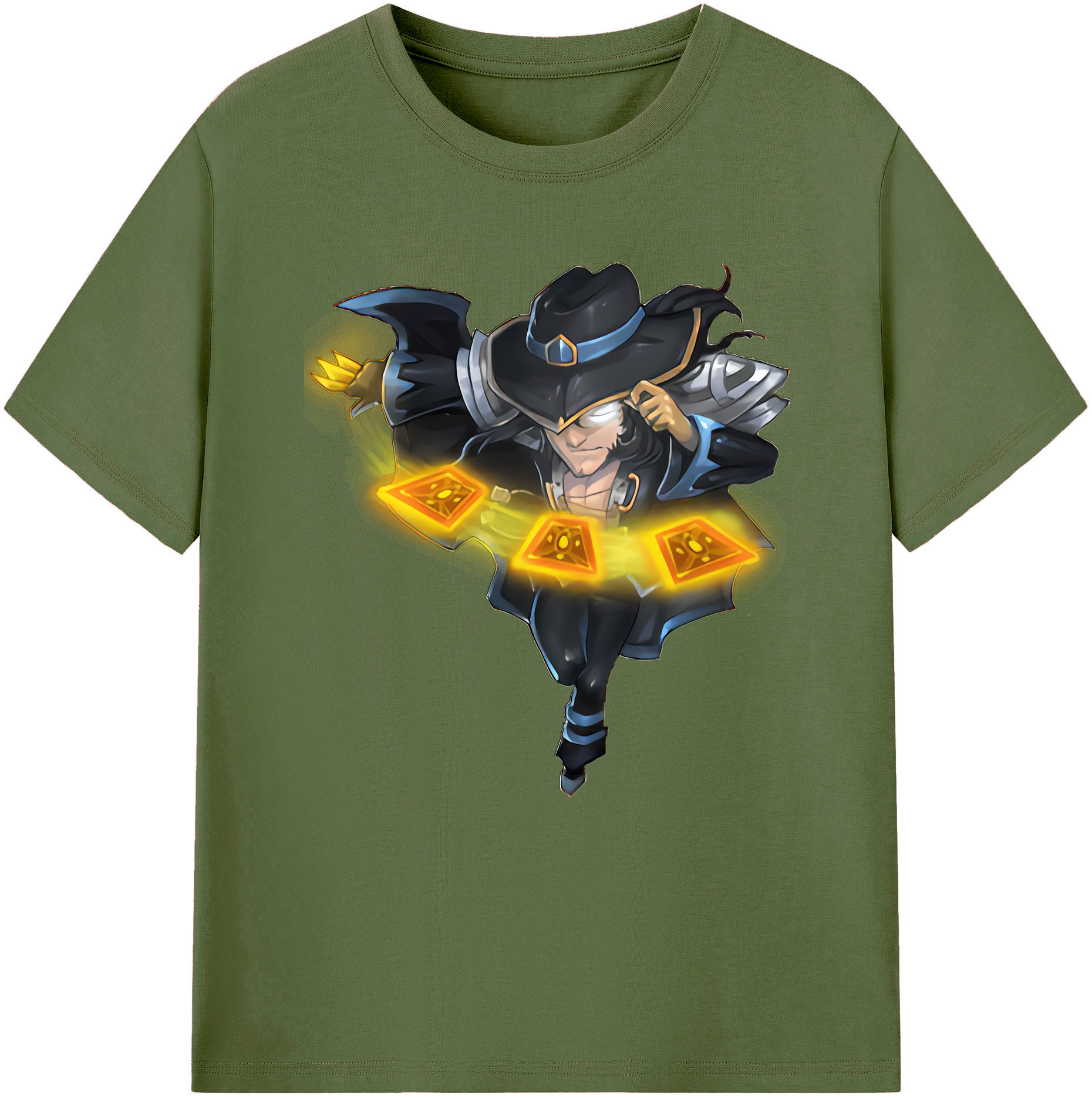 リーグ・オブ・レジェンド League of Legends LOL 綿100％半袖Tシャツ（フロントプリント）